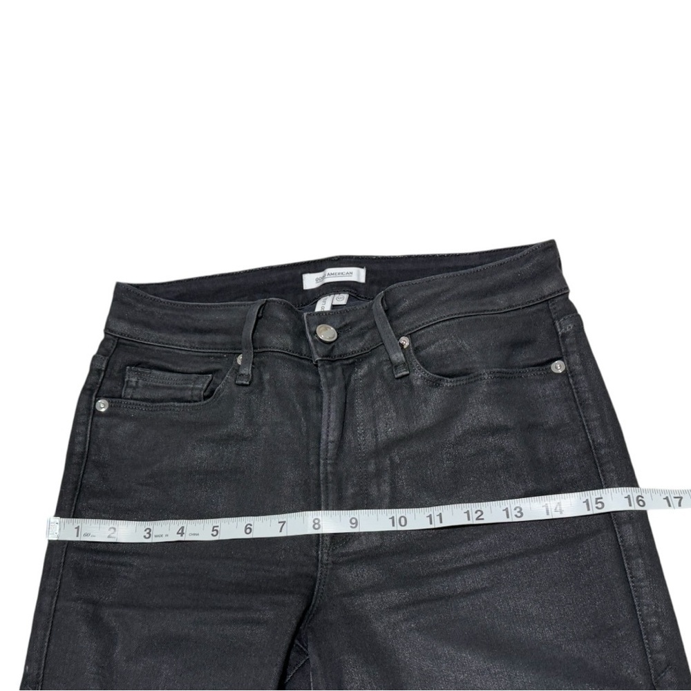 Good American Black High-Rise Skinny Jeans - Picture 8 of 12